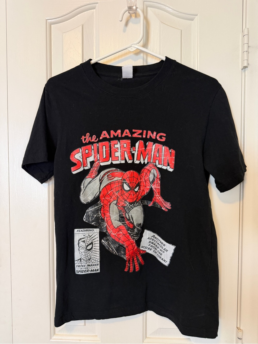 The Amazing Spider-Man Black Graphic Tee - Red/Gray
